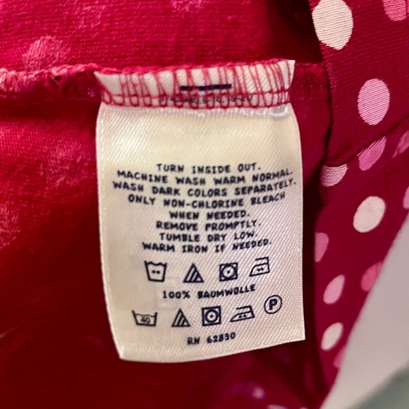 Girls Lands’ End red polkadot skater dress with side pockets - Picture 8 of 8